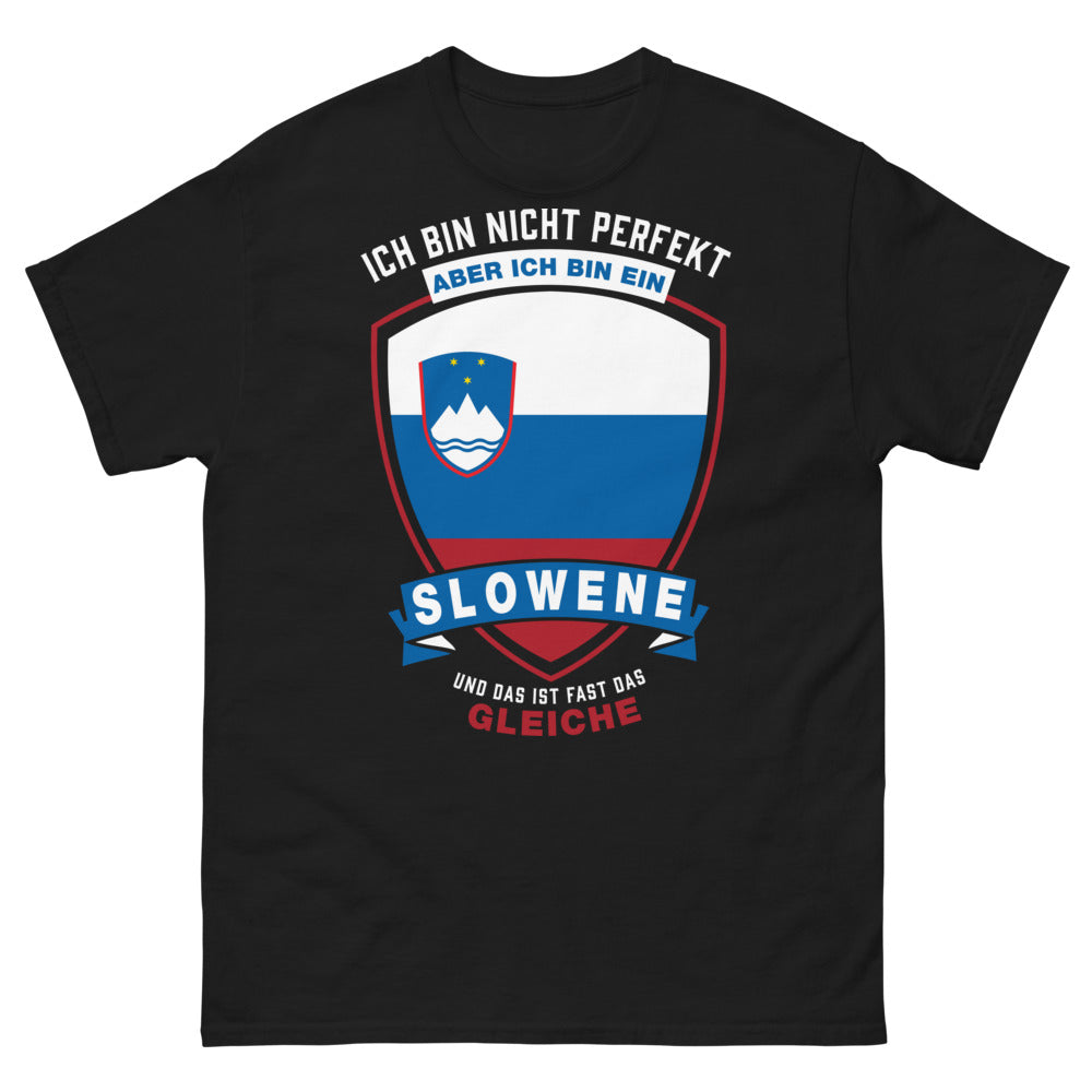 T-shirt Slovénie noir - Ich bin nicht perfekt