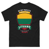 T-shirt Lituanie noir face - clin d'œil humoristique sur les origines