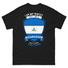 T-shirt Nicaragua noir - texte humour et fierté nicaraguayenne