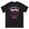 T-shirt Tchèque noir face - pas parfaite
