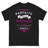 Thumbnail for T-shirt Slovaque noir - pas parfaite
