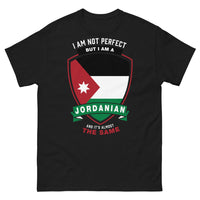 Thumbnail for T-shirt Jordanie noir - I am not perfect mais je suis jordanien