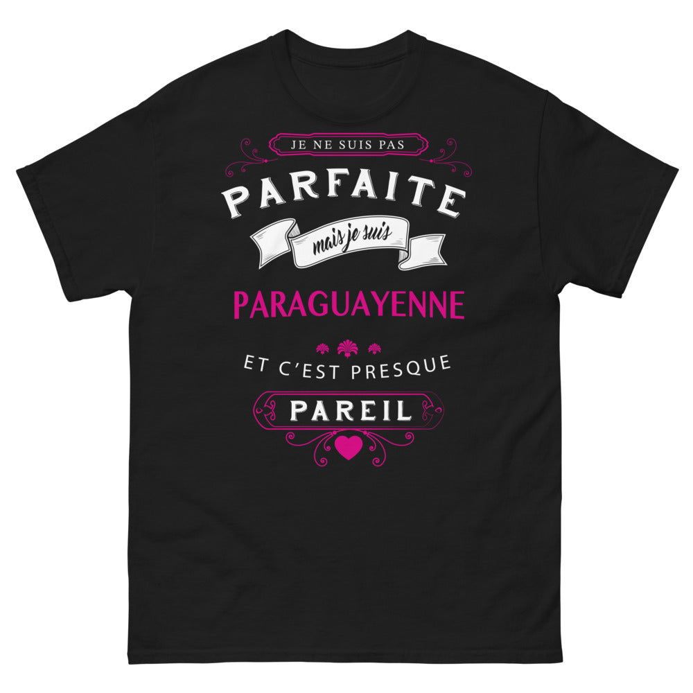 T-shirt Paraguayenne noir - humour et fierté