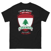 Thumbnail for T-shirt Liban noir - pas parfait mais libanais