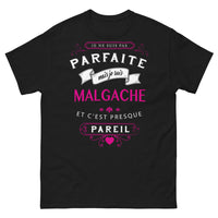Thumbnail for T-shirt Malgache noir - humour et fierté