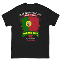 Thumbnail for T-shirt portugaise noir face - je ne suis pas parfaite