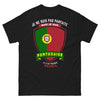 T-shirt portugaise noir face - je ne suis pas parfaite