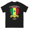 T-shirt Sénégalais noir - je ne suis pas parfaite, sénégalaise