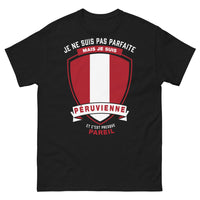 Thumbnail for T-shirt péruvienne noir - je suis péruvienne