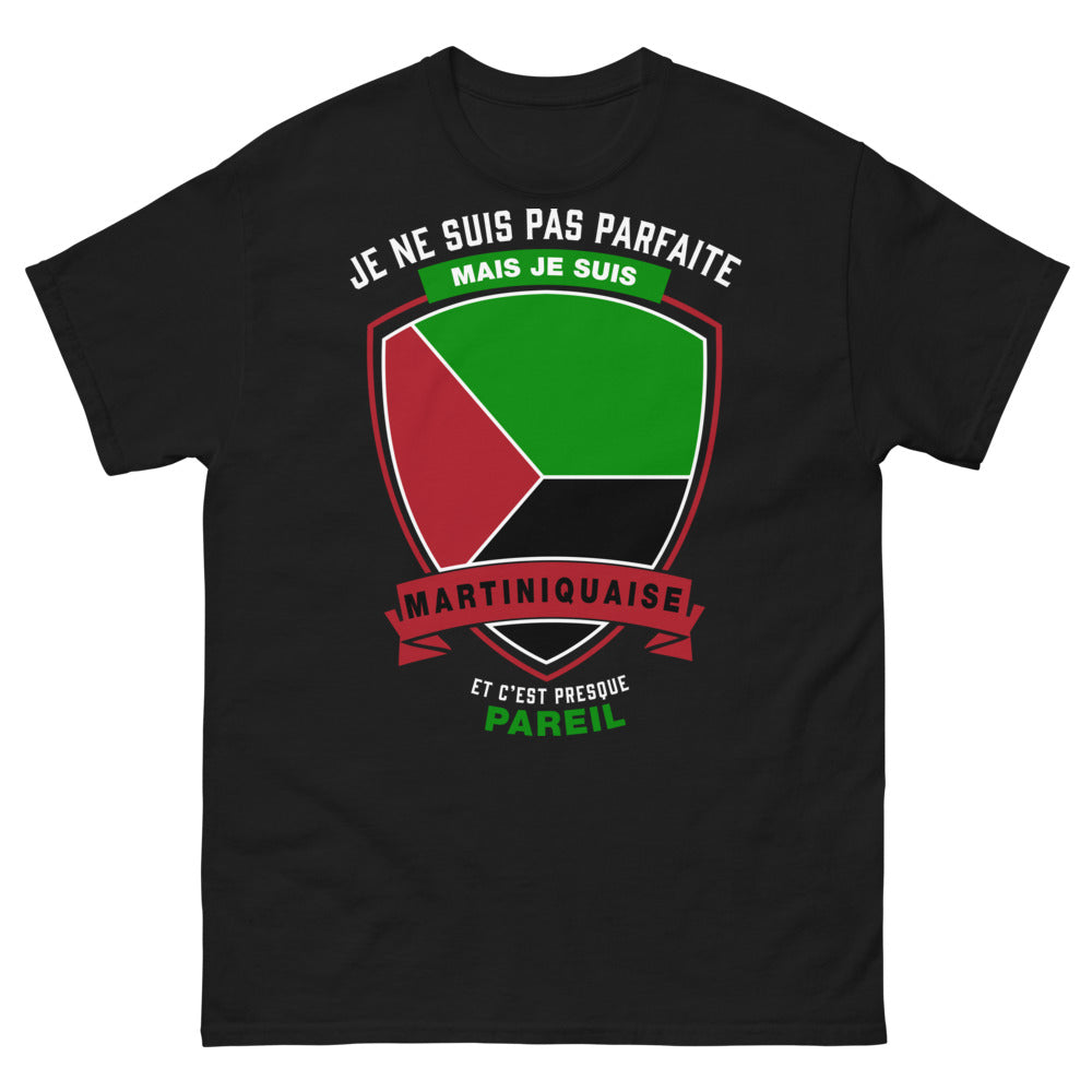T-shirt Martiniquaise noir - Je ne suis pas parfaite