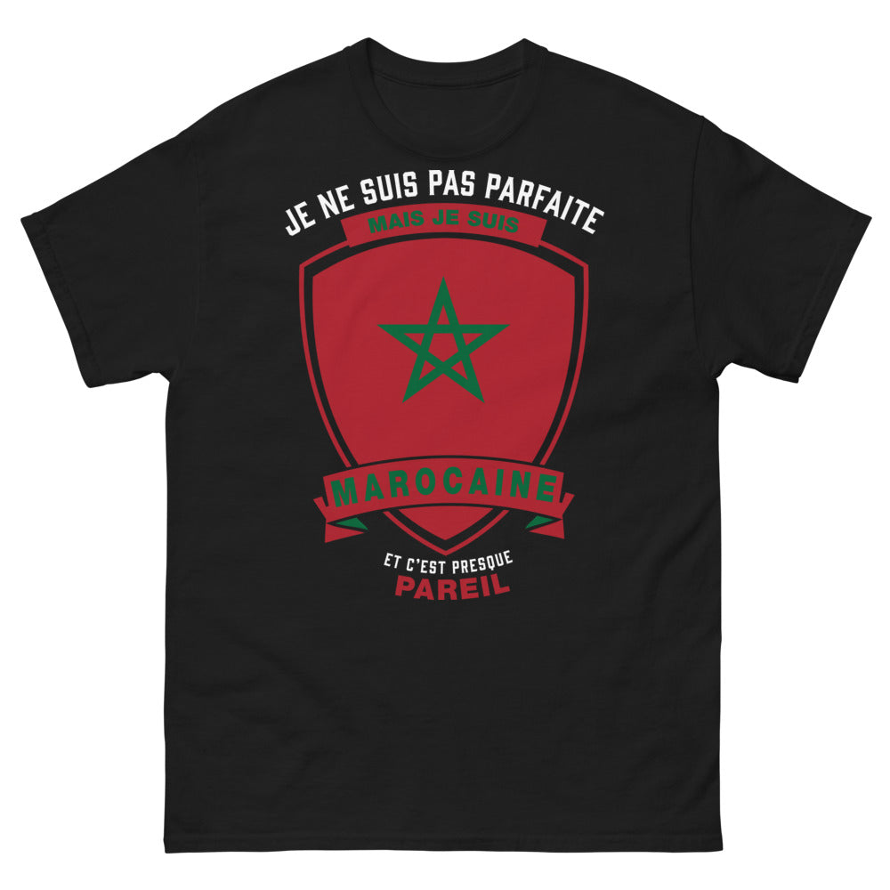 T-shirt Marocaine noir - je ne suis pas parfaite