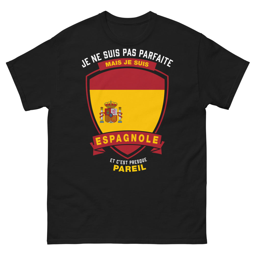 T-shirt Espagnole noir - humour et fierté ibérique