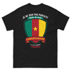 T-shirt Camerounaise noir - Je ne suis pas parfaite mais je suis Camerounaise