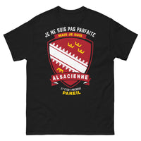 Thumbnail for T-shirt Alsacienne noir face - pas parfaite mais Alsacienne