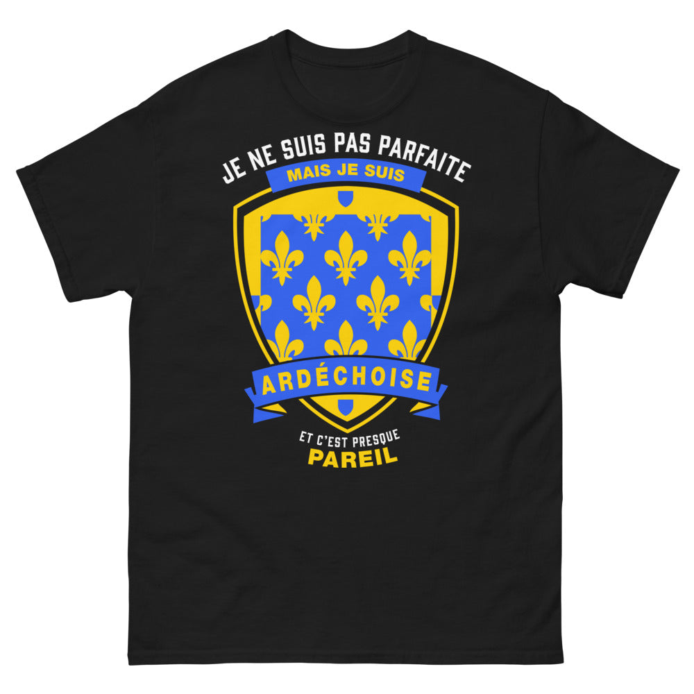 T-shirt ardèche noir - esprit ardéchois