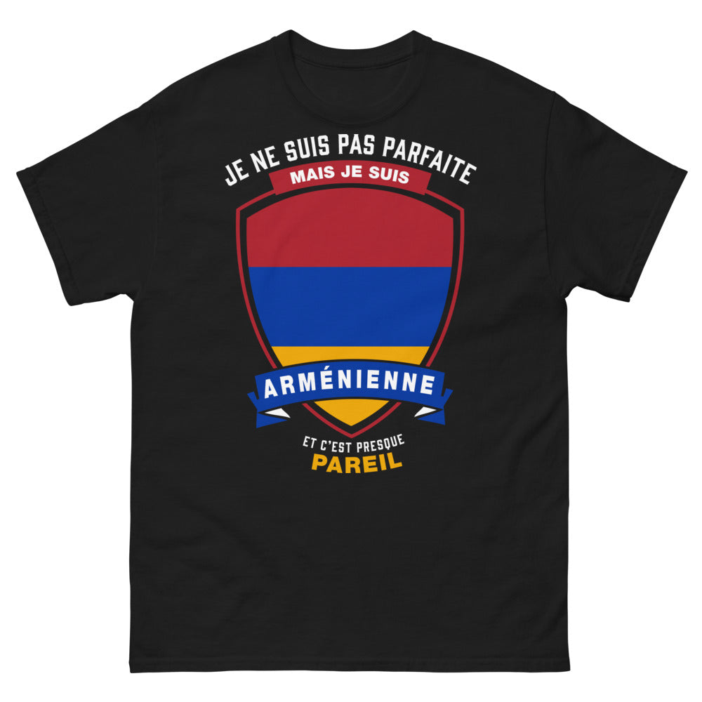 T-shirt Arménienne noir - Je ne suis pas parfaite