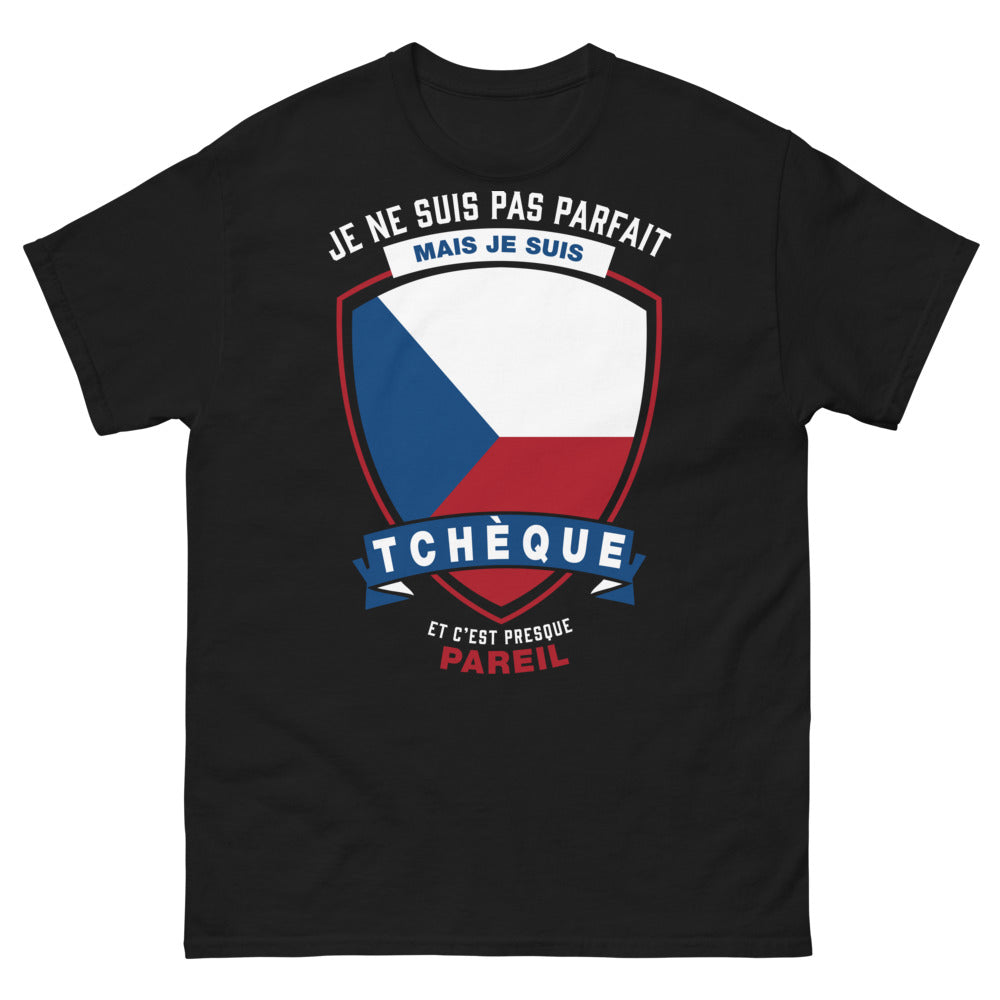 T-shirt Tchéquie noir - je suis Tchèque