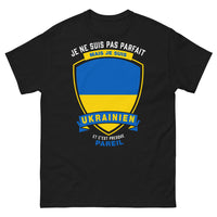 Thumbnail for T-shirt Ukraine noir - Je ne suis pas parfait mais je suis Ukrainien