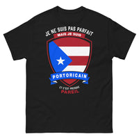 Thumbnail for T-shirt Portoricain noir - je ne suis pas parfait