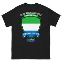 Thumbnail for T-shirt Sierra-Léonais noir - Je ne suis pas parfait mais je suis Sierra-Léonais