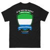 T-shirt Sierra-Léonais noir - Je ne suis pas parfait mais je suis Sierra-Léonais