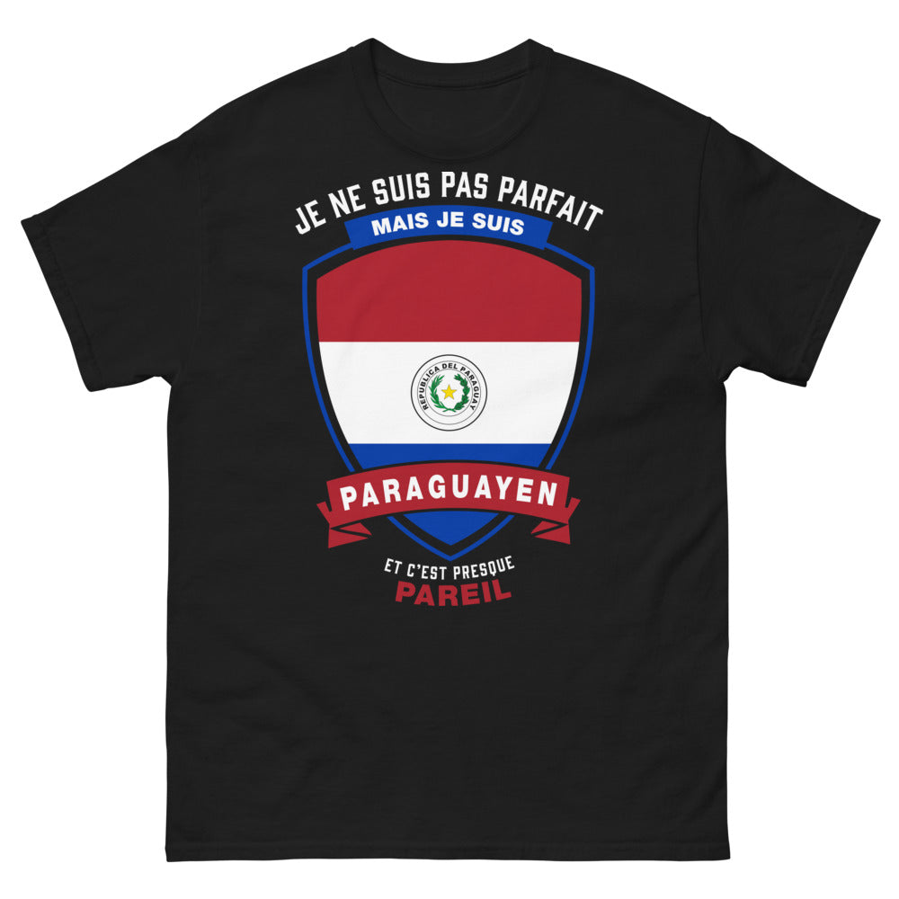 T-shirt Paraguay noir - phrase Paraguayen humour