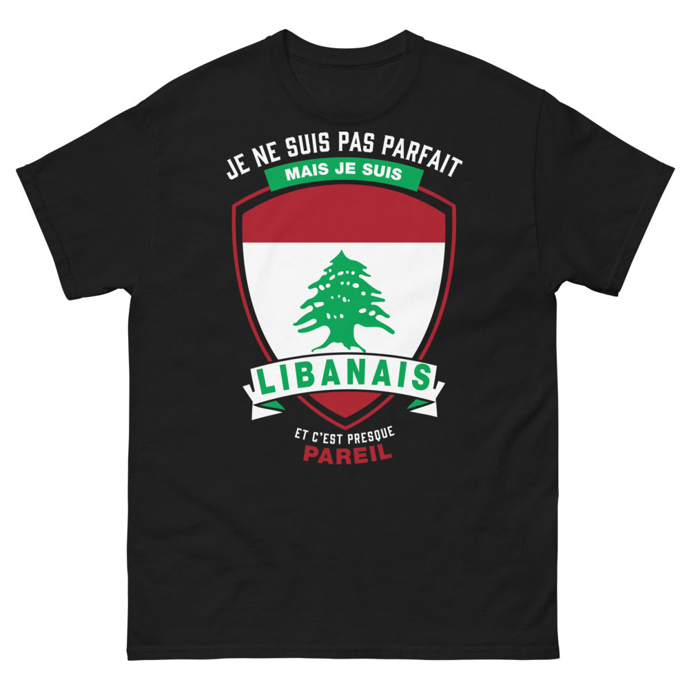 T-shirt Libanais noir - Pas Parfait, Presque Juste
