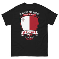 Thumbnail for T-shirt Maltais noir - je ne suis pas parfait, mais presque pareil