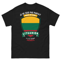 Thumbnail for T-shirt Lituanie noir - humour sur nos origines
