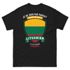 T-shirt Lituanie noir - humour sur nos origines