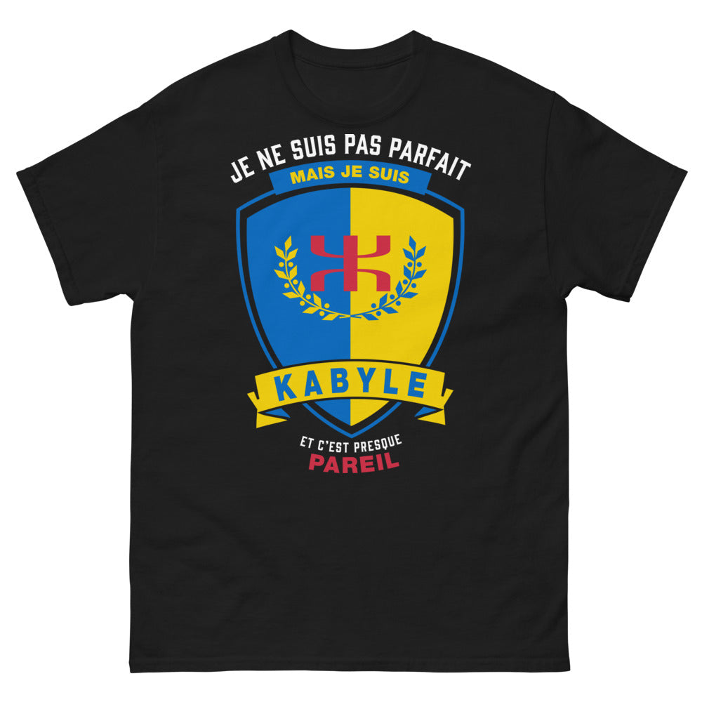 T-shirt Kabyle noir - Presque parfait, clin d'œil humoristique