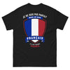 T-shirt Français noir - humour et fierté française