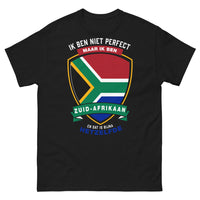 Thumbnail for T-shirt Afrique du Sud noir - Ik ben niet perfect maar ik ben Zuid-Afrikaan