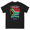 T-shirt Afrique du Sud noir - Ik ben niet perfect maar ik ben Zuid-Afrikaan
