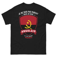Thumbnail for T-shirt Angola noir - je ne suis pas parfait mais je suis Angolais