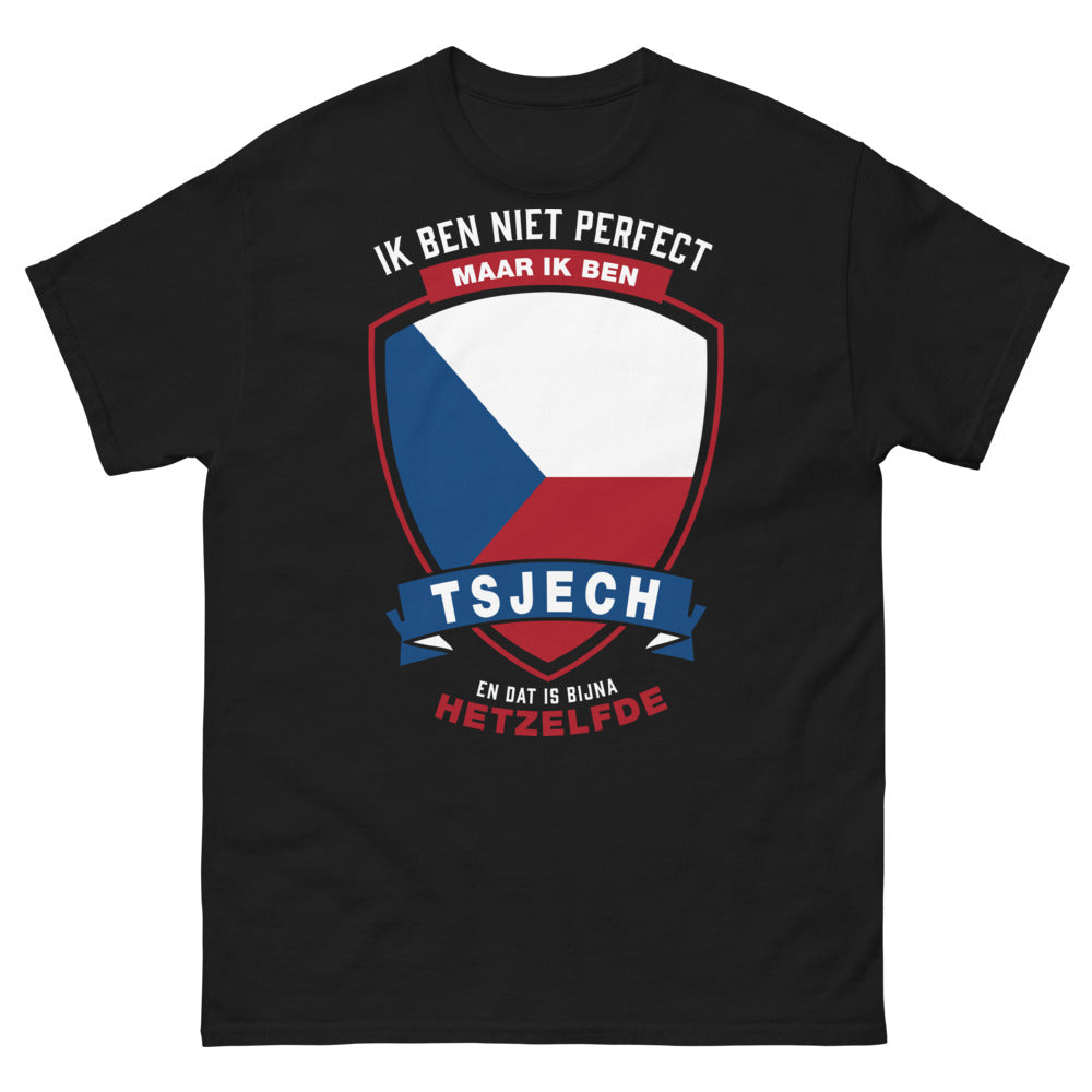 T-shirt Tchèque noir - Je ne suis pas parfait