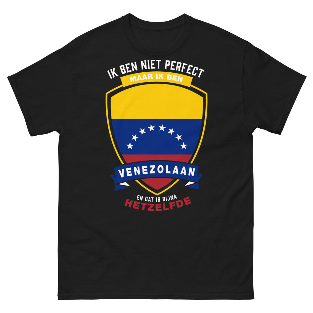 T-Shirt Venezolaner schwarz - Ich bin Venezolaner, fast perfekt