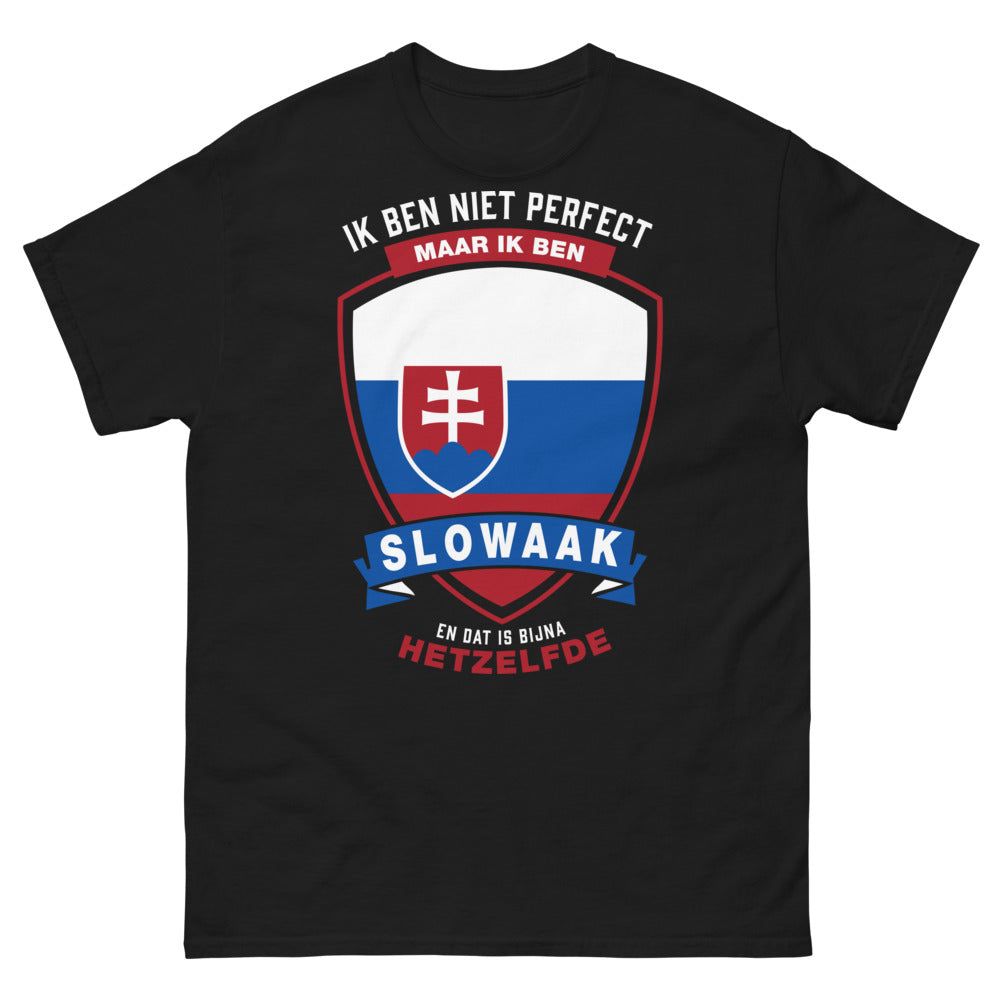 Schwarzes Slowake-T-Shirt - Nicht perfekt, aber ein Slowake