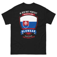 Thumbnail for Schwarzes Slowake-T-Shirt - Nicht perfekt, aber ein Slowake