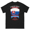 Schwarzes Slowake-T-Shirt - Nicht perfekt, aber ein Slowake