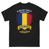T-shirt Roumanie noir - Fast perfekt, aber ich bin Rumäne
