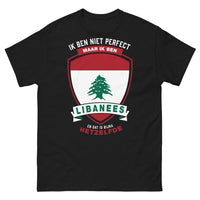 Thumbnail for T-shirt Libanon schwarz vorne - Ik ben Libanees – bijna hetzelfde