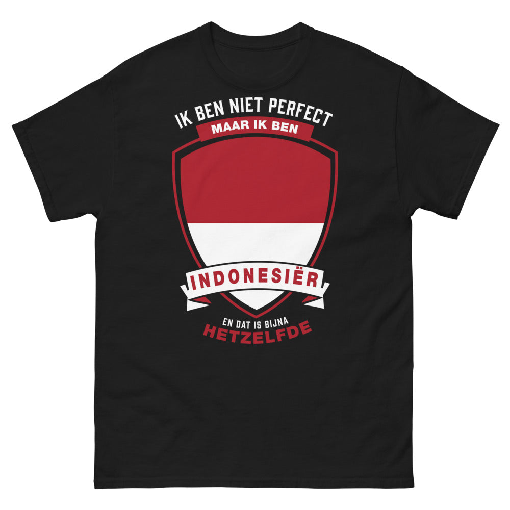T-shirt Indonésien noir - humour et fierté
