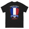 T-Shirt François Humor Schwarz - Humor über französische Herkunft
