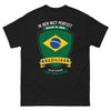 T-shirt Brésiliens perfectionnistes noir - Ik ben niet perfect, maar Braziliaan