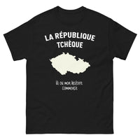 Thumbnail for T-shirt République tchèque noir - Là où mon histoire commence