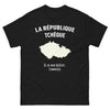 T-shirt République tchèque noir - Là où mon histoire commence