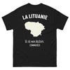 T-shirt La Lituanie noir - mon histoire commence