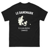 T-shirt Danemark noir face - Là où mon histoire commence