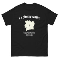 Thumbnail for T-shirt Côte d'Ivoire noir face - où mon histoire commence